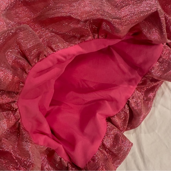Corey Lynn Calter Pink Shiny Shimmer Size XS Dress - Picture 4 of 9